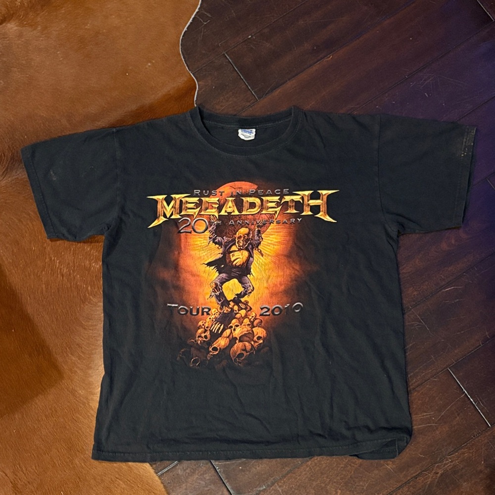 Original Megadeth 2010 Concert T-shirt